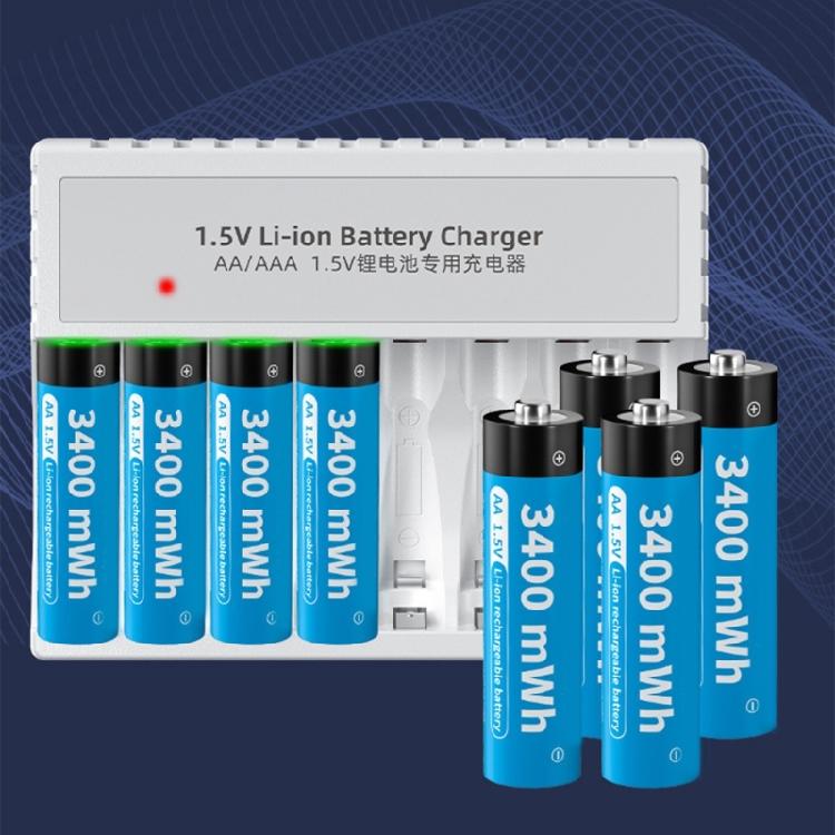 High Efficiency Quick Charging Hubs for AA 3A Batteries Charging Adapters with Individual Slots Charging Station