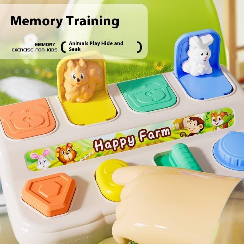 Sensory Baby Toy, 1Pcs Cognitive Development, Finger Flexibility, Safe Pop up Switch Box, Hide and Seek Early Education