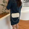 Pearl Chain Texture Crossbody Bag for Women Love Texture One Shoulder Armpit Bags Versatile Shopping Switch Bags Trend