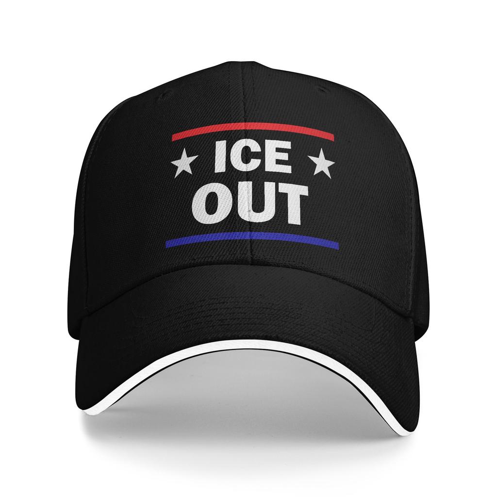 Casual Ice Out  Anti Ice Minneapolis Abolish Ice Baseball Cap for Men Women Snapback Cap  Daily Workouts Gift Sun Hats