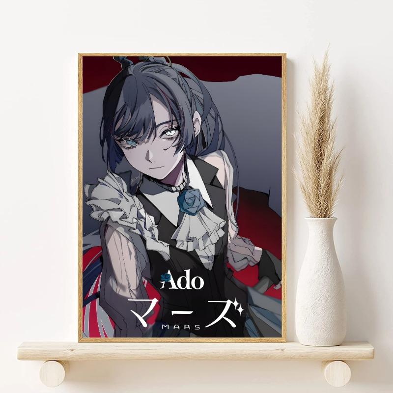 

Плакат певицы Ado HD арт липкий на стену водонепроницаемый для дома гостиной спальни бара эстетичное украшение 21cm×30cm NoFrame