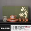 Retro coarse pottery teapot teacup Kung Fu tea set light luxury high-end home office meeting   new