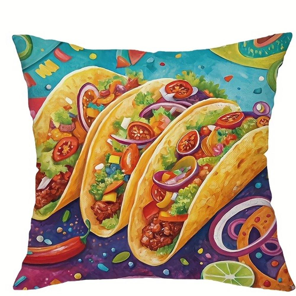 Exotic Mexican - style Pillow CoversLiving room sofa cushion cover, soft and comfortable, bedroom room decoration