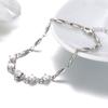 Weihua Fashion Silver Plated Bracelet for Women and Couples, Korean Edition Sweet Handicraft As A Valentine's Day Gift for Best Friends