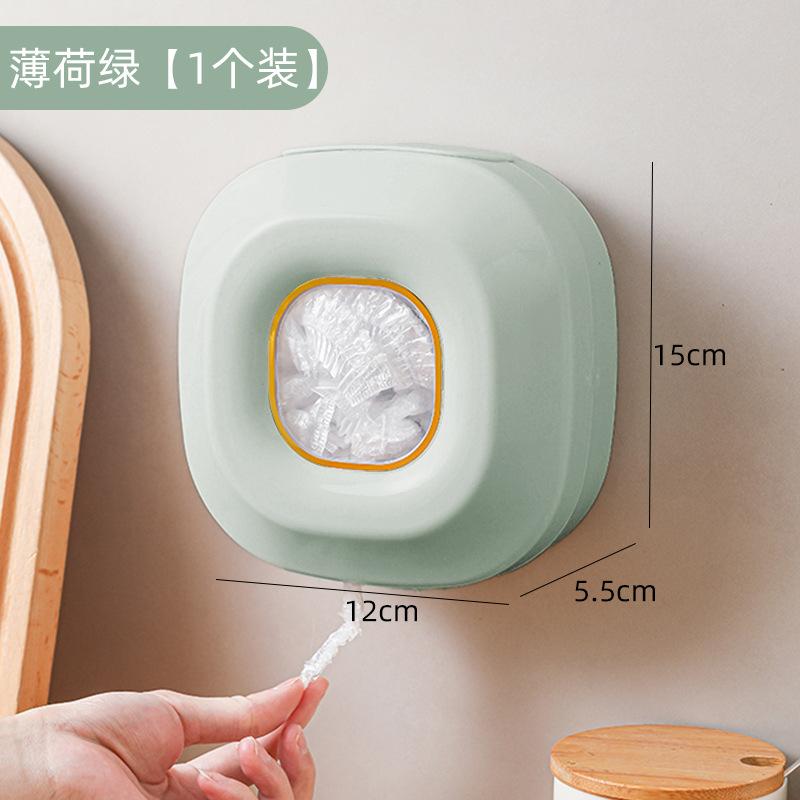 Fresh-keeping Film Set Storage Box Kitchen Household Wall-mounted Large-capacity Punch-free Fresh-keeping Bag Hanging Wall Extraction Finishing Box