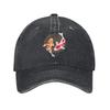 Koi Karpfen Fisch Japanische Baseballkappe Vintage Used Gewaschen Snapback Hut Unisex Outdoor Aktivitäten Geschenk Kappen Hut