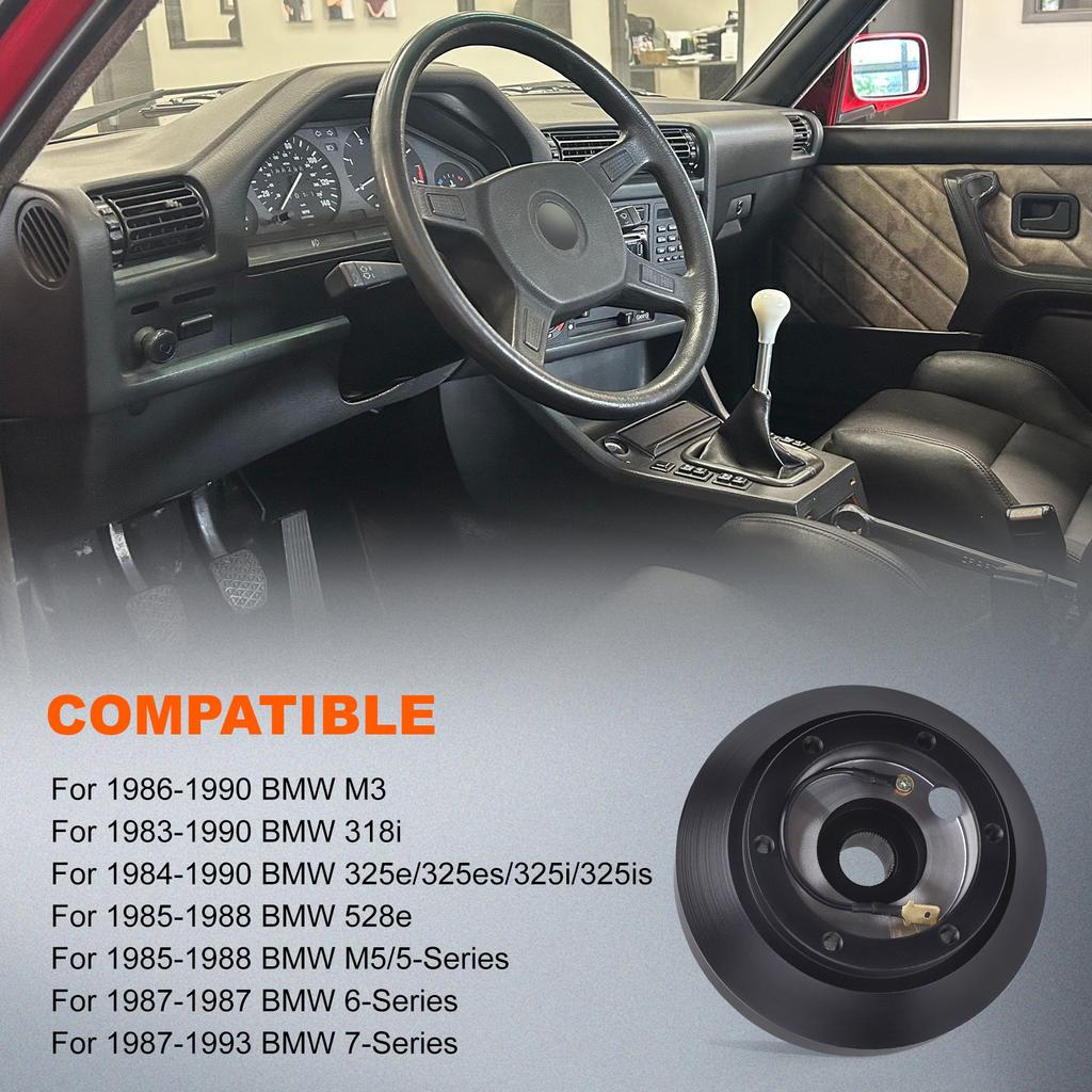 Neuer Rennwagen-Lenkradhalterungs-Kurznabenadapter-Schnellverschluss-Kit für BMW M3 M5 E30 E30H 3er/5er Reihe 318/325/528 1984-1990