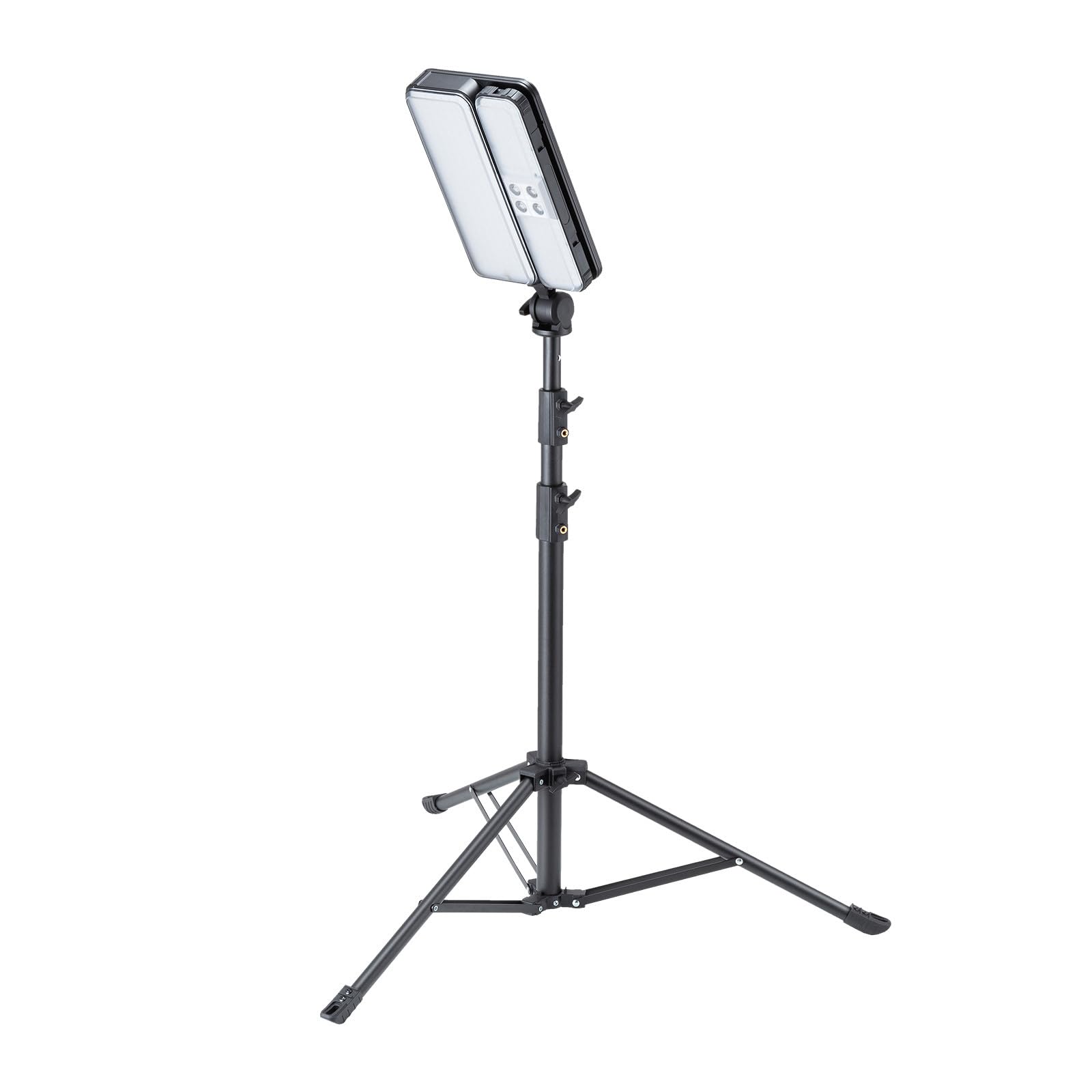 

Sanwa Supply LED FloodlightLight, Rechargeable (Solar + USB-C Charging), 3000lm, IP44 Waterproof, Detachable Sub-Unit, 3-Level Dimming, Tripod and