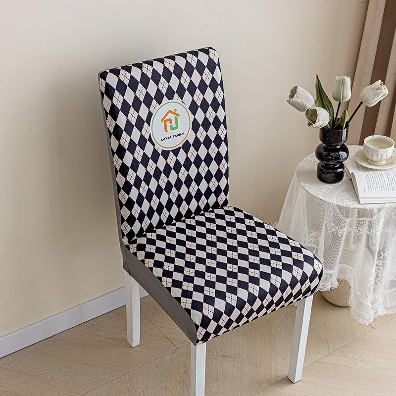 Latest Chair Cover for Home Use Dining Chair Furniture Cover Universal Stool Set Dining Chair Cover Seat Case Elastic Chair Cover Backrest 38*38*45cm