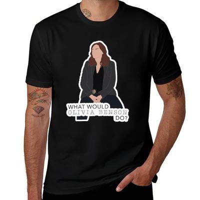 What Would Olivia Benson Do Law And Order Svu Tshirt Everyday Wear Basic Short Sleeve Top