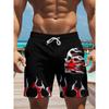 Men's Quick-drying and Breathable Beach Shorts with Colorful Prints, Are Perfect for Use At Outdoor Activities.