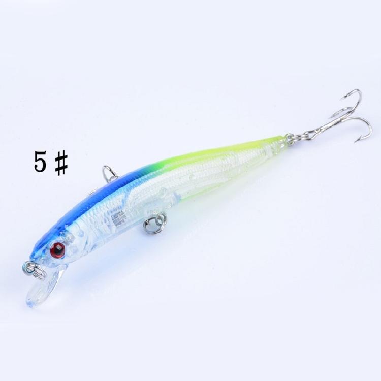 5pcs Artificial Hard Baits Minnow Fishing Lure Crankbait Wobbler Topwaters Fishing Tackle Lure Fishing Accessories