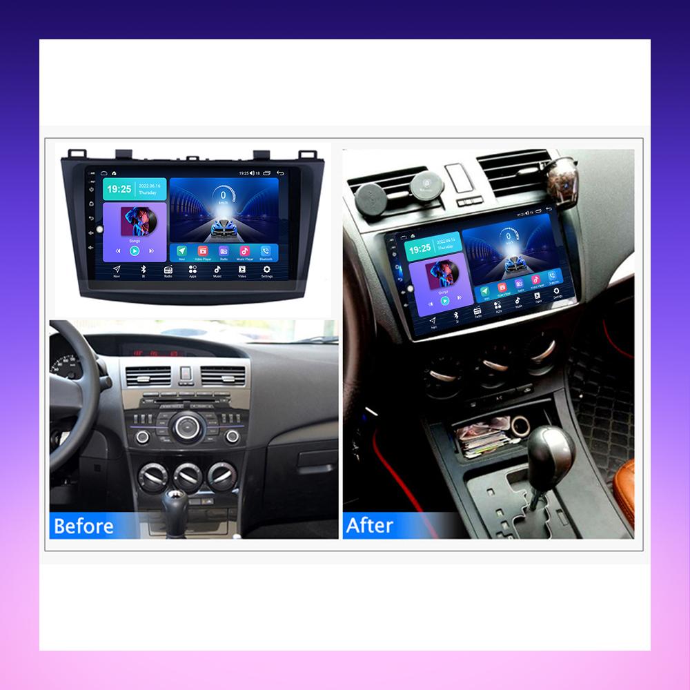 2 DIN Android Carplay Car Radio For Mazda 3 2010-2013 Multimedia Player Head Unit Stereo GPS Navigation BT WIFI 2+32GB