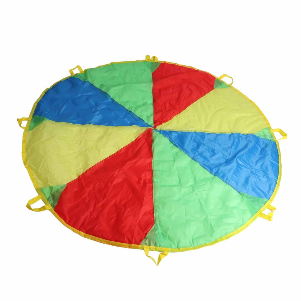 1.8m Jump Sack Rainbow Umbrella Kids Play Parachute Sport Activity Game Accessory