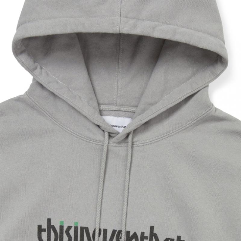 ThIs Is Never That Circled Number Hoodie Concrete