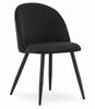 BELLO Chair - Black Velvet / Black Legs X 1