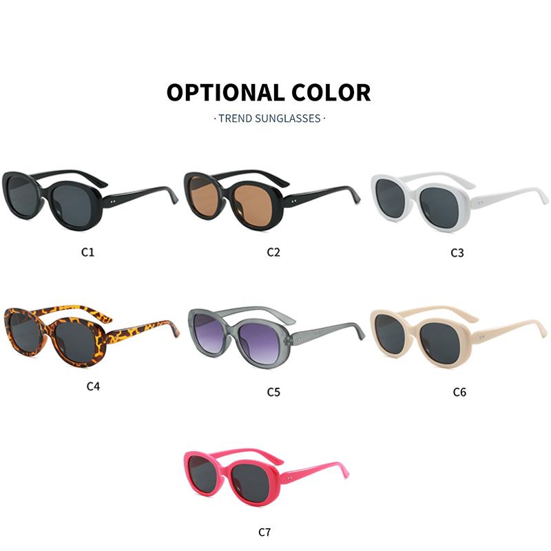 Vintage Trend Oval Sunglasses Women Men Retro Classic Brand Designer Sun Glasses Driving Fishing Male Female Glasses Uv400