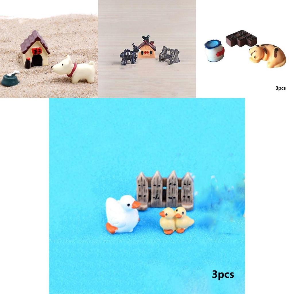 Endearing Mini Animals Resin Figurines Perfect For Crafting Micro Landscapes