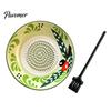 Gadget da Cucina in Ceramica Resistente Grattugia Aglio Zenzero, Piatto Trituratore Manuale 2-in-1 per Cucinare, Base Grattugia Verdure Piatta Portatile Facile da Pulire