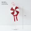 Christmas Red & White Irregular Shaped Ornaments: Balls, Candy Canes, Lollipops for Tree Decoration