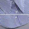 Stripes Fake Collar Detachable Lapel Half Shirt New Neckline  Women Girls