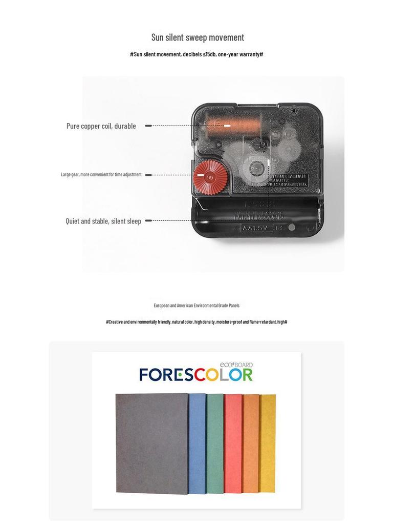 Wozoom Cartoon Silent Wall Clock - Creative, Cute Art for Bedroom Decor