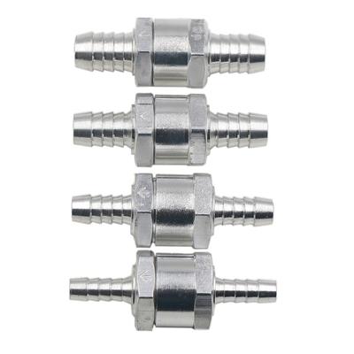 6/8/10/12/14/16mm Fuels Non Return Check Valves Aluminium Alloys Inline Nonreturn Valves for Fuels Air Waters Pipe Tube Hose