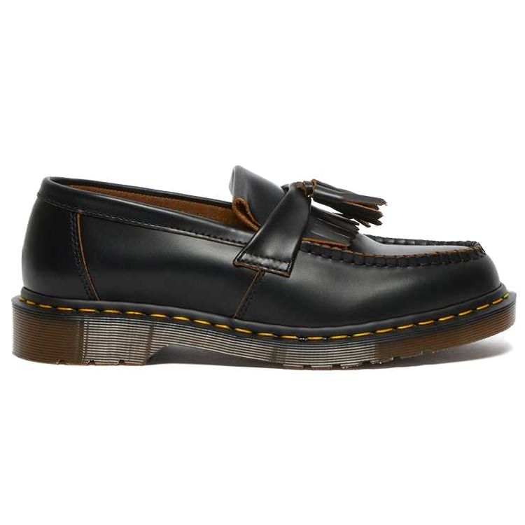 Dr. Martens Adrian Vintage Tassel Loafer Black Quilon Unisex Sneakers 26891001