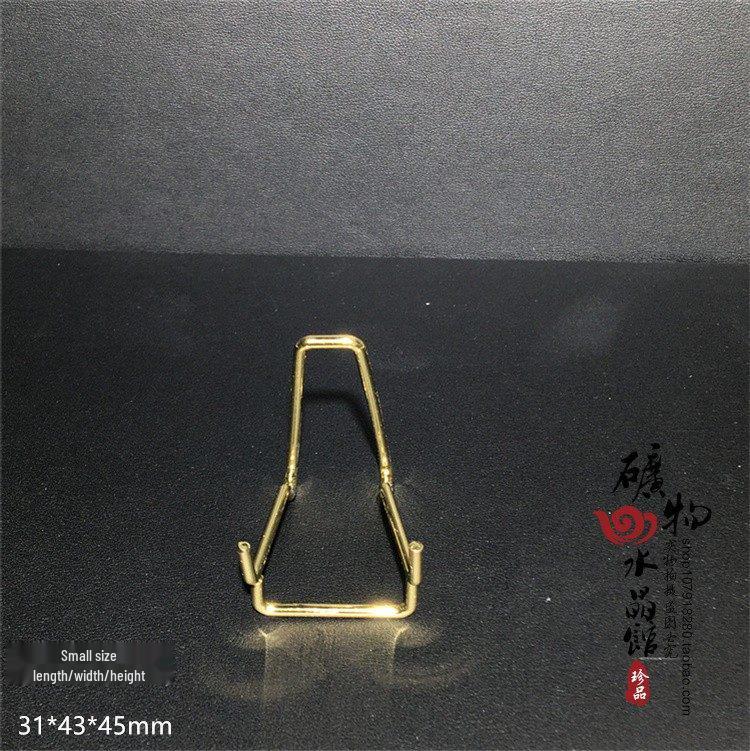 Crystal Stone Metal Bracket Alloy Display Shelf Decor