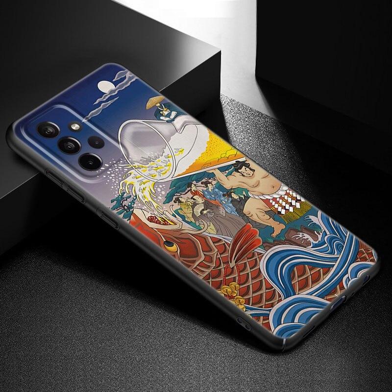 Japanische Welle Anime Drache Handyhülle Für Samsung A21 A30 A50 A52 S A13 A22 A32 A33 A53 A73 5G A11 A12 A31 A51 A70 A71 A72 Hülle