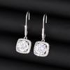 925 Sterling Silver Bright CZ Drop Earrings Female Noble Luxury Exquisite Ear Accessories Elegant Temperament Jewelry for Women