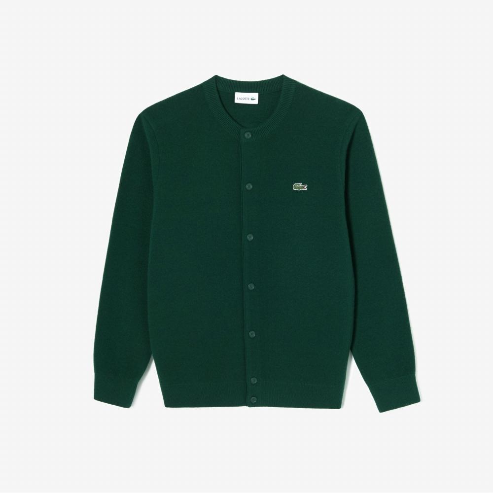 

LACOSTE Mens Crew Neck Button Cardigan AH600E53N 132