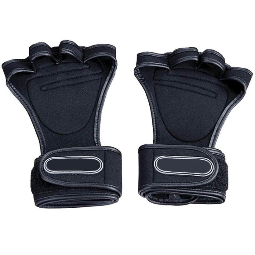 

1 Pair Fitness Gloves Weight Lifting Gym Workout Training Wrist Wrap Strap Men / Women Bicycle Glove Black чёрный