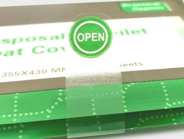 50 ST Engångstoalettsitsskydd Bärbart Rese Camping Hotell Badrum Nedbrytbart Vattentätt Toalettmatsaccessoarer