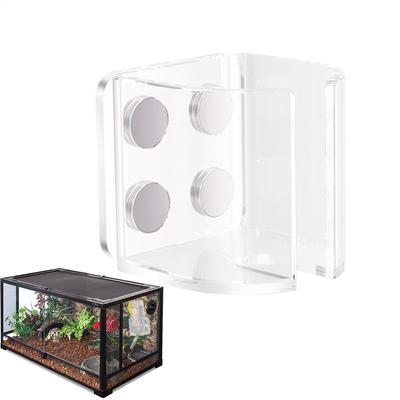 Hamster Water Bottle Stand Transparent Feeder Bracket Leakproof Hamster Water Bottle Magnetic Holder For Squirrels Food Feeder