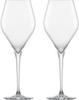 ZWIESEL GLAS Break-Resistant Wine Glasses, Finesse, Suitable for Red and White Wines, Chardonnay, Pair of 2, Machine-Made (m118602)