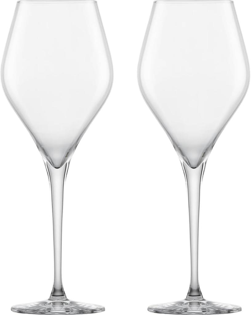 ZWIESEL GLAS Break-Resistant Wine Glasses, Finesse, Suitable for Red and White Wines, Chardonnay, Pair of 2, Machine-Made (m118602)