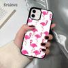 Krajews Animal Flamingo soft Phone Case Cover For iPhone 17 Air 16 15 14 plus 12 13 pro max coque Shell Fundas