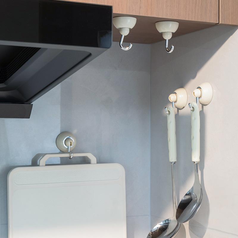 360 Degree Universal Rotating Adhesive Hook Multifunctional Non-Marking Punch-Free Hanging Storage Hook Coats Clothes