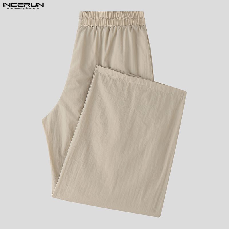 INCERUN Two Pieces Casual Sets Men Sleeveless Waistcoat and Long Cargo Pants Trousers Outfits