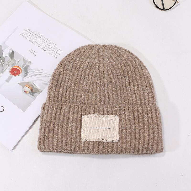 Hats for Women In Autumn and Winter Warm Face Showing Small Wool Hat Big Head Versatile Ear Protection Knitted Hat Student Korean Style Cold Hat Men