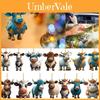 Adorable Cartoon Cow Car Hanging Decor Festive Christmas Tree Decoration