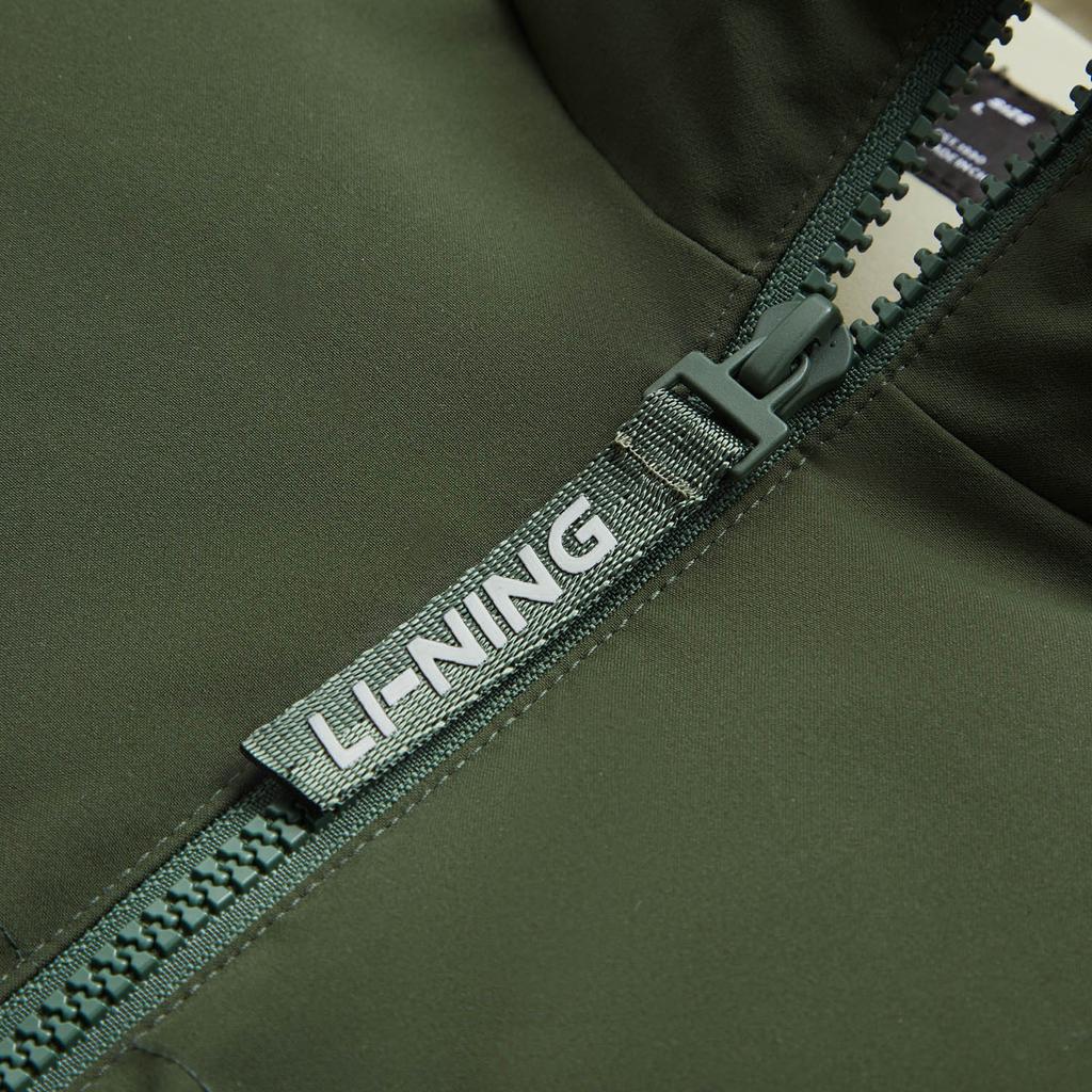 Li Ning Hot Pot Down Series Water-Resistant Letter Number Zipper Stand Collar Versatile Cold-Resistant Comfortable Breathable Winter Vest AMRU043-5