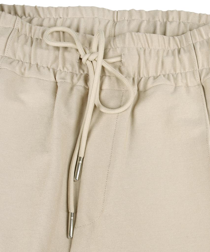 Nodeuyuumeon R/N Spandex Relaxed Elastic Waist Slacks [Beige]