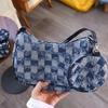 Tassels Denim Underarm Bag New Design Women's Handbag Fashion Single Shoulder Bag  Female