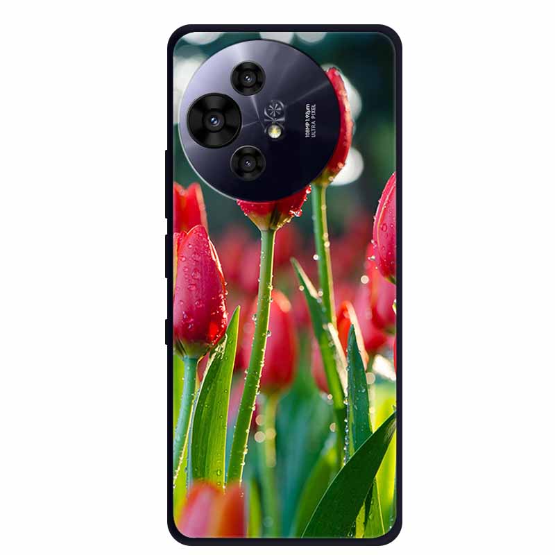 Pro pouzdro na telefon TCL 50 Pro NxtPaper Černé silikonové měkké TPU pouzdro Pro TCL 50 Pro NxtPaper 5G Zadní kryt Pouzdro 6.8" Coque Odolné proti nárazům