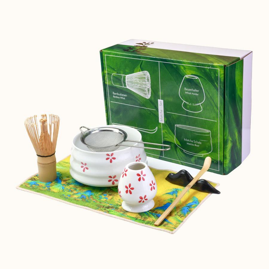 7PCS/Set Japanese-style Matcha Tool Set, Chasen Stand, Tea Scoop, Tea whisk Holder, Bamboo Accessories, Tea Whisking Tools