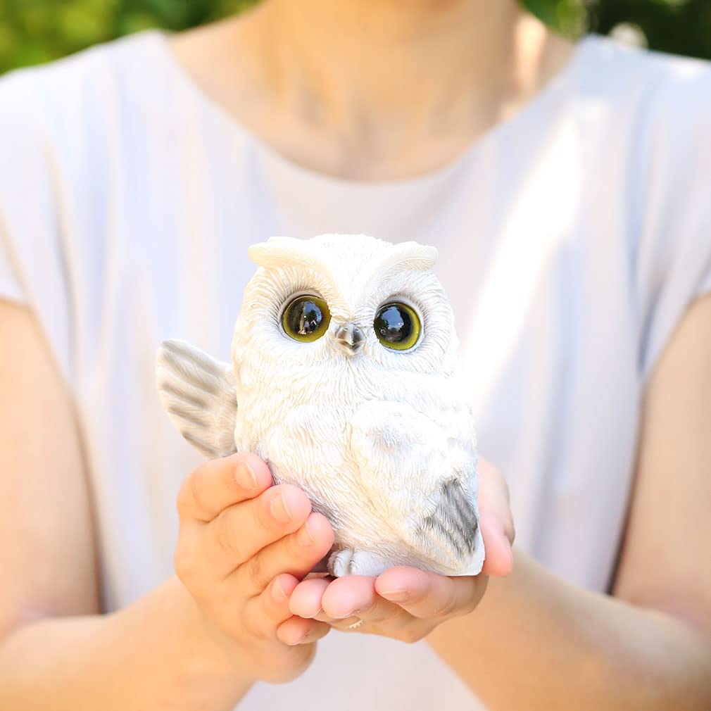Mo03 Owl Resin Perfect Gift for Birthdays Greetings [Devalier] Figurine, Owl, (Owl Lol)