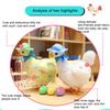 Hen Laying Eggs Toy Vivid Expression Vibrant Color Kids Toy Lays Egg Hen Toy with Music for Kids
