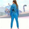 Matching Family Outfits - Striped Print Family Matching Hooded Zip-Up Onesie Loungewear